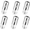 Generic 6 punte per ugello per pistola per grasso 49-16-2649, in acciaio al carbonio, resistenti, ad alta pressione, compatibili con pistole di lubrificazione senza fili 244820, 2449-20, 2450-20