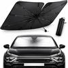 Generic Parasole per parabrezza auto, pieghevole, per finestrino anteriore, design con fessura per berlina, SUV, camion, protezione UV, riflettore di calore, mantiene fresco l'interno del veicolo, facile da