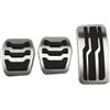 Generico Copri pedali for auto, frizione, freno, compatibili con Ford Focus 2 3 4 MK2 MK3 MK4 RS ST Kuga Escape Bronco Sport CX430 Accessori(MT without Rest)