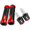Generic Manopole manubrio moto 22mm con tappi terminali compatibili for Honda CBR 600 400 900 650 150 125 300 500 929 954 1000 250 R RR F for XX