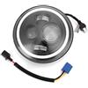 EBTOOLS Faro Moto Led - Faro A Led Da 7 Pollici, Lampadine Per Fari A Led Rotonde Lampada Per Indicatori Di Direzione Luce Di Marcia Diurna