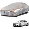 kayme Telo Copriauto Antigrandine, Adatto per Auto a Mercedes E W213(2016-2020), Kayme Copertura Auto Antigrandine Impermeabile E Resistente Anti UV Antipolvere Vento, con strisce riflettenti - Grigio.