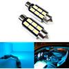 SOCAL-LED LIGHTING SOCAL-LED 2x 3710 36mm Lampadine LED a festone Canbus 6W Luce a cupola interna SMD 5730 ad alta potenza luminosa, luce mappa, blu ghiaccio (verde acqua)