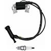 STRONGTHIUM Bobina Accensione GX390 con Candela per Generatore Motore | Compatibile con Honda GX240 GX270 GX340 389cc 420cc Pramac Motozappa Idropulitrice Pezzi di Ricambio 13HP