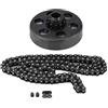 EBTOOLS Frizione centrifuga con catena # 35, diametro interno 3/4, 12 denti, per motori 6,5 hp, Go Kart, Mini Bike