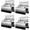 TINMAGI Kit di Montaggio per Portapacchi, Set Completo di Staffe per Tetto, Portapacchi per Furgoni in Acciaio Inox 304, Supporto Fotovoltaico Universale per Camper e Yacht (4 Pezzi)
