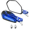 EBTOOLS Specchietto retrovisore quad per specchietto retrovisore moto per bar end mirrors 1 paio di specchi laterali posteriori modello scooter moto universale da 8 mm a 10 mm (blu)