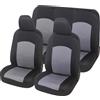 Auto Accessori Lupex - Coprisedili Auto Universali | Colore Grigio | Set Fodere Copri Sedili Anteriori e Posteriori | Tessuto Poliestere | No Suv