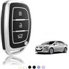 TOOMUME Cover Chiave Auto per Hyundai i20 i40 i10 i30 ix35 Tucson Ioniq | Silicone Morbido, Antiurto, Anticaduta, Antigraffio, Custodia Protettiva Chiave per ix20 Bayon Kona Santa Fe Elantra, Smart