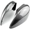 PACSCI Calotte Specchio Compatibile Per Ford Per Fiesta MK7 2008-2017 Copri Specchietto Retrovisore Auto 2 Pezzi In Fibra Di Carbonio Nero Copri Specchietto Retrovisore(Carbon fiber)