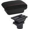 PACSCI Poggia braccio Auto Per MINI Per Cooper R50 R52 R53 R56 R57 R58 Bracciolo Box Auto Bracciolo Box Portaoggetti Bracciolo console centrale(A red line No usb)