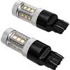 MASO T20 7443 DRL luci laterali dei freni per auto, a doppio filamento W21/5 W super bianco HID, luci di stop e retromarcia, luci posteriori (confezione da 2)