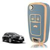 TOOMUME Cover Chiave Auto per Opel Vauxhall Corsa E D Adam Astra J Mokka X | Silicone Morbido, Antiurto, Anticaduta, Antigraffio, Custodia Protettiva Chiave per Insignia A Zafira C Meriva B, 3 Tasti
