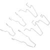 KIMISS 6 PZ Acciaio Faro Faro Dip Immerso Fascio Testa Lampadina Ritenzione Molla Morsetto a Clip per H1/H3/H4/H7,5ZHSFULLKIT