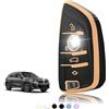 TOOMUME Cover Chiave TPU, Custodia Chiave Adatto per BMW Serie 1/2/3/4/5 X1 X2 X3 X4 X5 X6 F15 F16 F25 F44 F45 F48 F49 F85 F86 G30 G31 M3 M4 Z4, Copri Chiavi Guscio Chiave Auto Telecomando - Smart Key