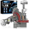 KaiDengZhe H8 H11 LED Lampadina per Fari con Lente Mini Proiettore Risolve il Problema Dell'astigmatismo, 2 PZ 80W 32000LM11 LED più Luminosa all'800% Lampadine per Fari Hi/Lo Kit di Conversione
