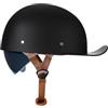 Woljay Casco da motociclista vintage retrò aperto berretto da baseball mezzo casco con lente estraibile per ciclomotore jet scooter street cruiser - Certificato DOT / ECER22-05