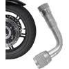 Generic Valvola ad angolo in ottone 90 gradi di estensione della valvola ad angolo, adattatore angolare per di prolunga per valvole pneumatici, moto, scooter