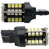 Riloer Lampadine LED 7443, 2 Pezzi Bianchi 3528 Chip 1210 44SMD 580 W21 / 5W T20 LED Canbus Nessun Errore per Indicatori di Direzione Freno Coda di Retromarcia Luci di Retromarcia (DC 12V)