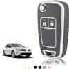 TOOMUME Cover Chiave Auto per Opel Vauxhall Corsa E D Adam Astra J Mokka X | Silicone Morbido, Antiurto, Anticaduta, Antigraffio, Custodia Protettiva Chiave per Insignia A Zafira C Meriva B, 2 Tasti