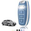 TOOMUME Cover Chiave Auto per Audi A3 8Y Sportback A6 C8 C7 A4 A5 A7 A1 Q8 | Silicone Morbido, Antiurto, Anticaduta, Antigraffio, Custodia Protettiva Chiave per Q3 Q4 Q5 Q7 S3 S6 RS Etron Quattro S Line