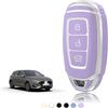 TOOMUME Cover Chiave Auto per Hyundai i30 i20 i10 i40 Kona Tucson Santa Fe | Silicone Morbido, Antiurto, Anticaduta, Antigraffio, Custodia Protettiva Chiave per i35 ix35 ix20 Ioniq Bayon Creta Strada