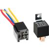 MOCNT 12V 80A Auto Relè con Presa SPDT 5 Pin Automobile Relè con Filo | Auto Interruttore Relè Aperto Contatti Relè Camion Elettrico Relè Impermeabile Motociclo Pesante Relè