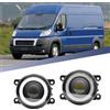 njssjd Fendinebbia anteriore a LED per F.iat Ducato 2014-2023, F.iat Panda 2012-2023, F.iat Punto Evo 2009-2011, F.iat Punto Xenon 2012-2018 Fendinebbia bianco