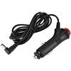 ciciglow Cavo Accendisigari 12V 3A, Porta di Ricarica CC con Angolo di 90° Caricabatterie Accendisigari per Auto Cavo Adattatore Spina da 5,5 X 2,1 Mm con Interruttore