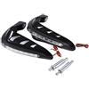 KIMISS Guardamani per moto, 1 paio di protezioni per manubrio universali con protezione a LED per paramani(Nero)