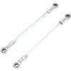 Tbest Kit Tirante Sterzo Go Kart in Lega di Acciaio Resistente, Giunto Sferico 8 Mm, Gruppo Terminale per Drift Trike, ATV, Quad, Mini Bike, Lunghezza 255 Mm