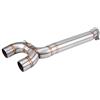 Suuonee Tubo di Collegamento Centrale Scarico Moto per FZ6 FZ6 N 2004 2009 Acciaio Inossidabile Resistente Compatibilità Diretta Migliora Prestazioni Sostituzione Perfetta per Tubi Danneggiati Scarico