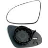 TOYOCC Vetro Specchietto Retrovisore per Toyota Aygo 2014-2018 2019 2020, Specchio Esterno Riscaldabile Sinistro Destro con Piastra di Supporto, Auto Sostituzione Accessories,Left