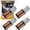 Sidaqi 1157 BAY15D P21/5W 1016 1034 7528 Lampadina LED Canbus Luce freno a LED per trailer camion 5630 33SMD Rosso 900LM 12-30V 3.6W (4 pezzi)