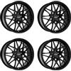 CARMANI 4x Carmani cerchi in alluminio 18 Knut 8.0x19 ET45 5x112 black matt