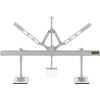 VEVOR Kit Barra Leva per Ammaccatura da 750 MM Ammaccatura Materiale in Alluminio ad Alta Resistenza con Gancio a 6 Griffe Imbottitura Antiurto in Eva Piedino Regolabile, Dimensioni 85 x 47 x 14 CM