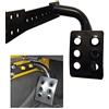 Beside_Auto Pedale in metallo nero con pedale, lato sinistro, supporto per pedale, colore:
