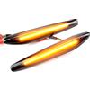 MKptopia 2 luci LED di segnalazione laterale dinamica, luci lampeggianti freccia, compatibili con Al-fa Ro-meo 159/159 Sport-wagon/Bo-era/Sp-ider typ 939