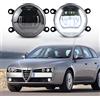 njssjd Led DRL Luci di marcia diurna Gruppo lampada fendinebbia per Alfa Romeo Giulia Stelvio Brera 156 159 Spider 939 LED 6000K Bianco E-mark Certificazione Canbus Error Free
