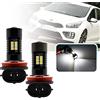 njssjd Lampadine fendinebbia a LED H8/H11 Lampadine di ricambio DRL 21SMD 6500K bianco per Hyundai i10 i30 i40 Santa Fe Kia Ceed Optima Carens Soul Driving Lampadine