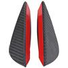 Keenso Pinne per spoiler a labbro per paraurti anteriore in fibra di carbonio ABS 4 pezzi, kit di guarnizioni per canards universali con nastro adesivo