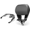 Otilli Moto Posteriore Sedile Passeggero Tailstock Schienale Schienale Cuscino Pad Per Yamaha X-max 300 2018-2022 2021 2019 (Linea bianca A)