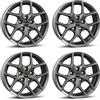 BORBET 4x Cerchi Borbet Y 7.5x17 ET43 5x120 titan matt compatibile con BMW 1er 2er 3er 5er Z3 Z4