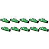 Boomboost Luce del Camion 10PCS 24V 6LED Luce segnalatore Laterale Si Illuminano Luci di marcatura del rimorchio Verde