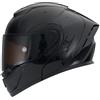 Woljay Casco ribaltabile motociclistico visiera duale modulare caschi integrale integrato Per Adulti Uomini Donne Street Racing DOT/ECE Approvato (Gloss Black,M)