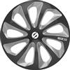 Sparco Sicilia set copricerchi nero/silver universale completo auto 15 pollici Sicilia set copricerchi nero/silver universale completo auto 15 pollici