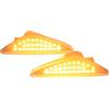 MKptopia 2 luci LED per indicatori di direzione dinamici di direzione per parafango laterale sequenziale Compatibile con B-MW X3 F25 X5 E70 X6 E71 E72-bianco