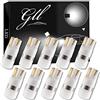 GLL T10 501 Lampadine a LED Bianco W5W 194 168 2825 Lampadine Senza Tappo a Cuneo T10 3030-1SMD per Interni Auto Cupola Luce Cruscotto Luce di Posizione del Bagagliaio Laterale
