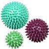 ResultSport Palla Massaggio a Picchi, Pilates e Fisio, Set da 3, 6/8/10cm | Tre palline a picchi da 6cm 8cm e 10cm per fascite plantare, rilascio miofasciale e piedi, senza PAH