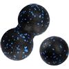 XxinXrong Set di 2 palline da massaggio, palline da lacrosse per il rilascio del punto trigger, fasce da massaggio, set di fasce per esercizi fasciali, palla singola + palline doppie